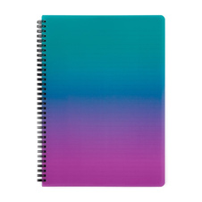 Blok kroužkový OMBRE - A4 / linka / růžová