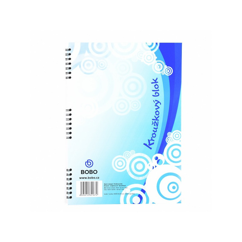 Blok BOBO s boční vazbou - A4 / čistý