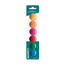 Magnety CONCORDE - průměr 30 mm / barevný mix / 6 ks