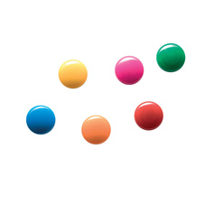 Magnety CONCORDE - průměr 30 mm / barevný mix / 6 ks