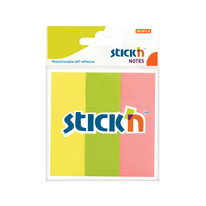 Samolepicí záložky Stick´n by Hopax - 25 x 76 mm / 3 x 50 lístků / neonové barvy