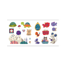 Samolepková knížka zvířátka - Mazličci