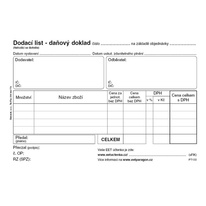 Dodací list daňový doklad Baloušek A6 / 50 listů / NCR / PT130