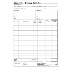 Dodací list daňový doklad Baloušek A5 / 50 listů / NCR / PT140