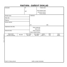 Faktura daňový doklad Baloušek A4 / 2/3 / 50 listů / NCR / PT200