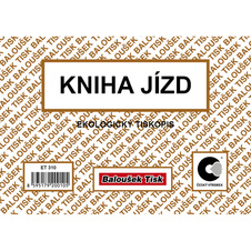 Kniha jízd firemního i soukromého vozidla Baloušek A6 / 52 listů / ET310