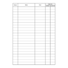 Kniha jízd firemního i soukromého vozidla Baloušek A5 / 52 listů / ET320