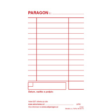 Paragon blok Baloušek 80 x 150 mm / nečíslovaný / 50 listů / ET005