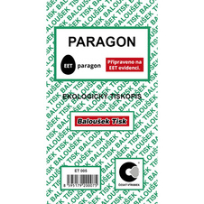Paragon blok Baloušek 80 x 150 mm / nečíslovaný / 50 listů / ET005