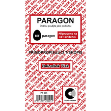 Paragon blok Baloušek 80 x 150 mm / nečíslovaný / 50 listů / NCR / PT005