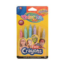 Obličejové barvy - 6 ks / metalické