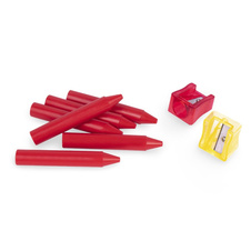 Voskové pastelky JOVI trojhranné - 60 ks + ořezávátko / v kelímku