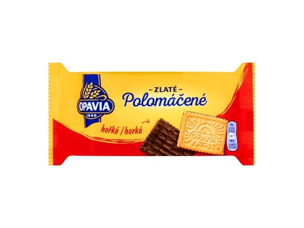 Opavia Zlaté Polomáčené sušenky hořké / 100g