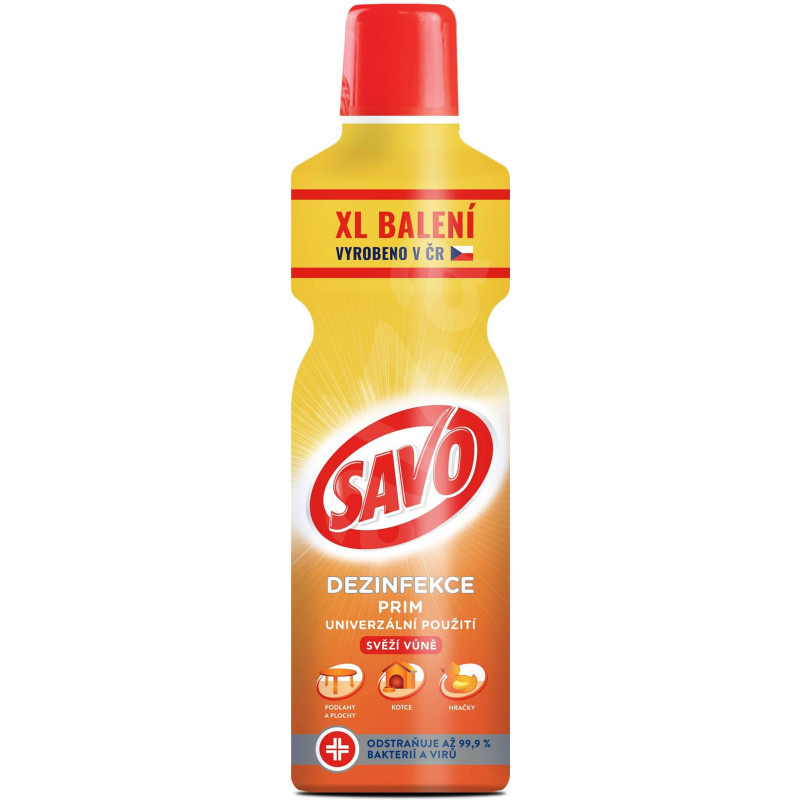 Dezinfekční prostředek SAVO PRIM s vůní / 1,2 l