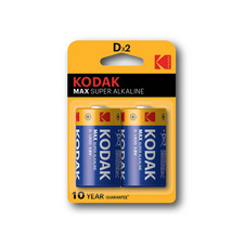 Baterie Kodak alkalické - baterie mono článek velký R20 / 2 ks