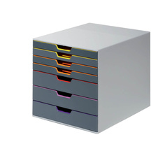 Zásuvkový box VARICOLOR® - 7 zásuvek / šedá