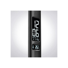 Lampa LED stmívatelná s displejem - černá kůže