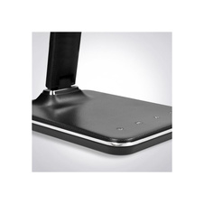 Lampa LED stmívatelná s displejem - černá kůže