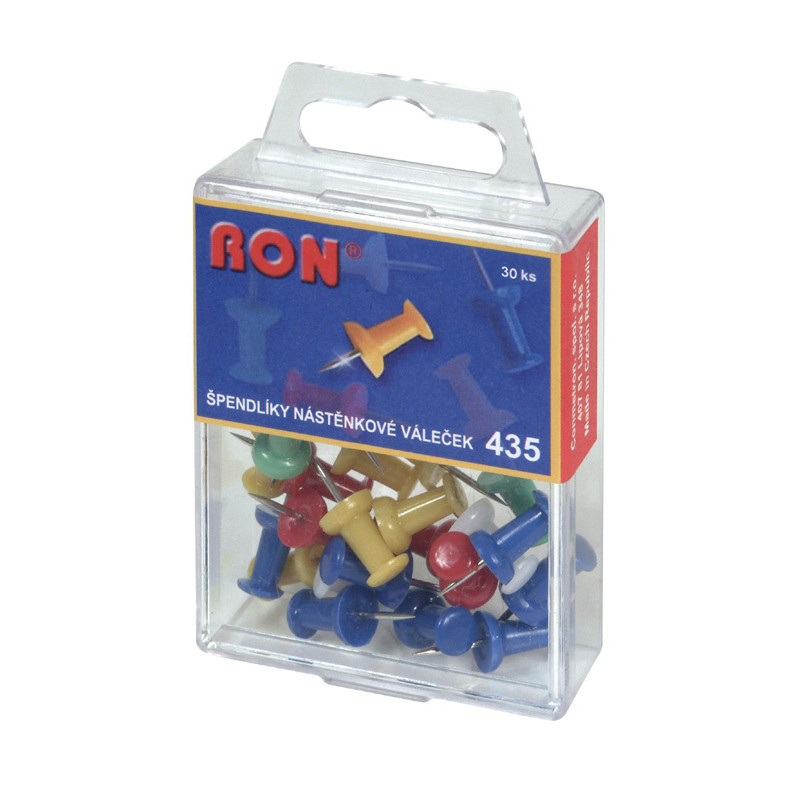 Špendlíky na nástěnku RON - 30 ks