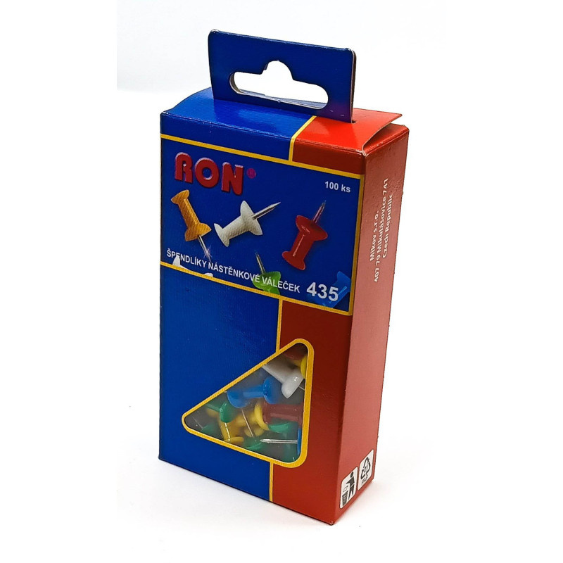 Špendlíky na nástěnku RON - 100 ks