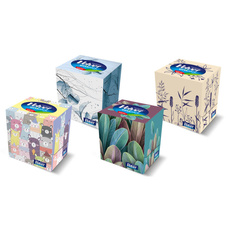 Kapesníčky papírové Velvet Cube - třívrstvé / 56 ks