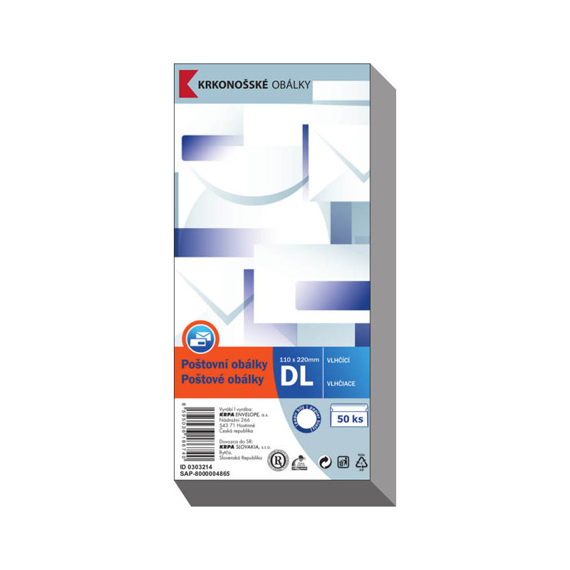 Obálky DL - 50 ks