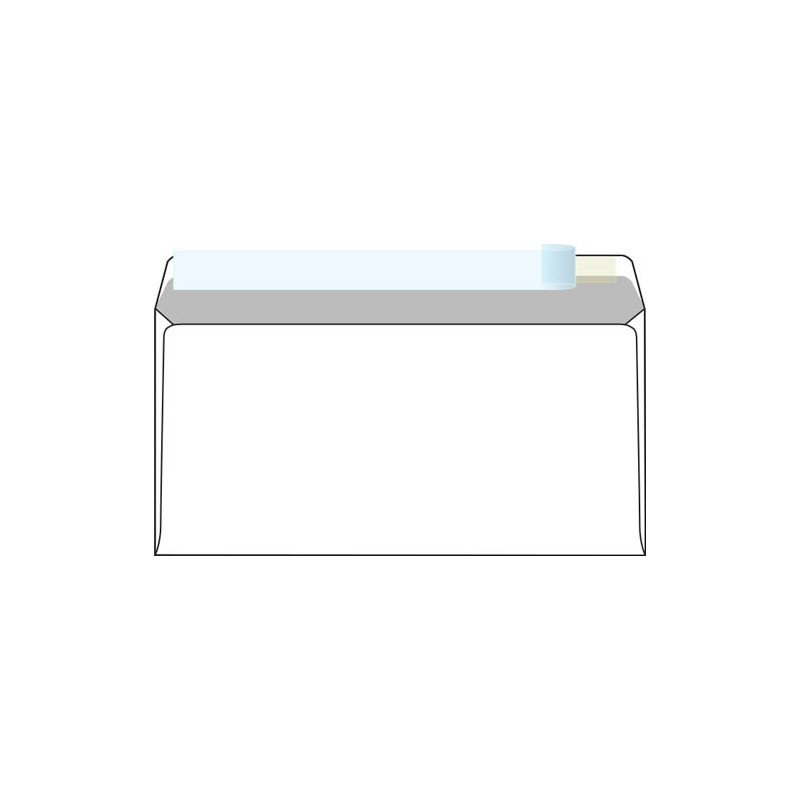 Obálky DL samolepicí s krycí páskou - bez okénka / 1000 ks