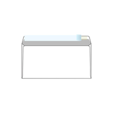 Obálky DL samolepicí s krycí páskou - bez okénka / 1000 ks