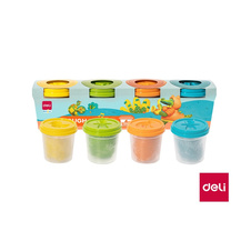 Modelovací hmota DELI měkká - 4 barvy / kelímek