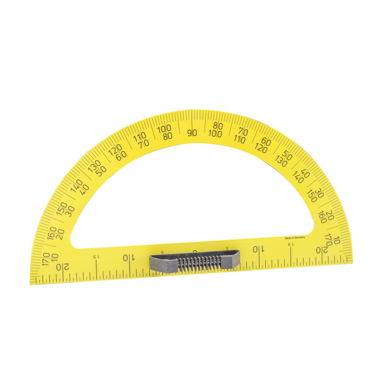 Úhloměr na tabuli WISSNER - 180° 50cm / žlutá