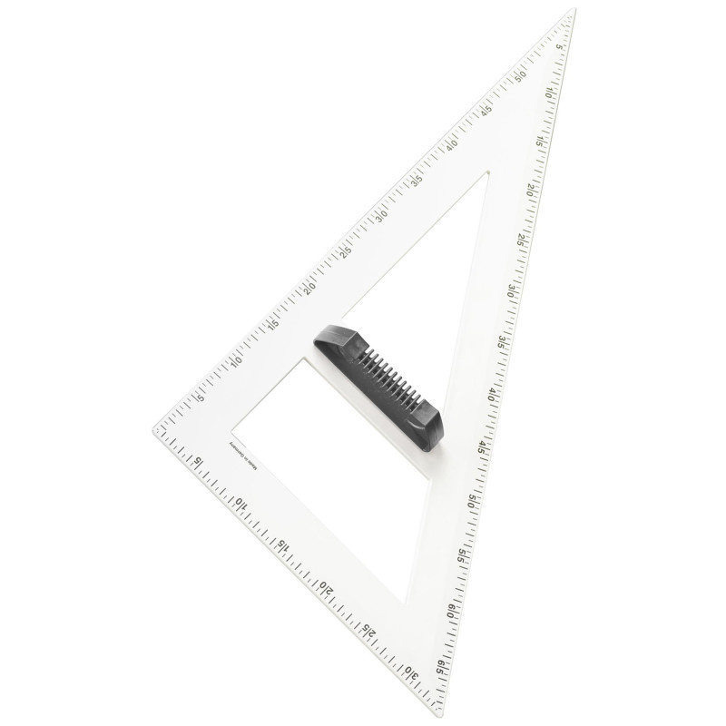 Magnetický trojúhelník na tabuli WISSNER - 60° 60cm / bílá