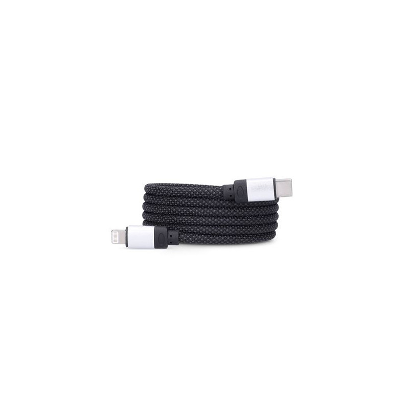 Kabel nabíjecí magnetický - USB-C a Lightning konektor / 1 m