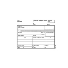 MSK 47 příjmový pokladní doklad číslovaný + stvrzenka 2 x 50 listů NCR A6