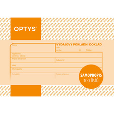 Optys 1083 výdajový pokladní doklad 100 listů NCR A6