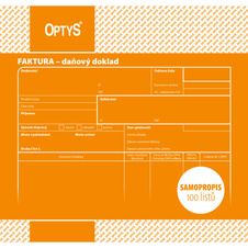 Optys 1074 faktura 20 cm x 21 cm 100 listů NCR