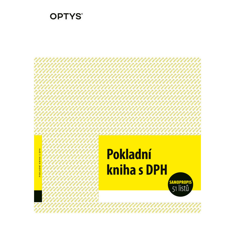 Optys 1014 pokladní kniha s DPH 2 x 25 listů NCR A4