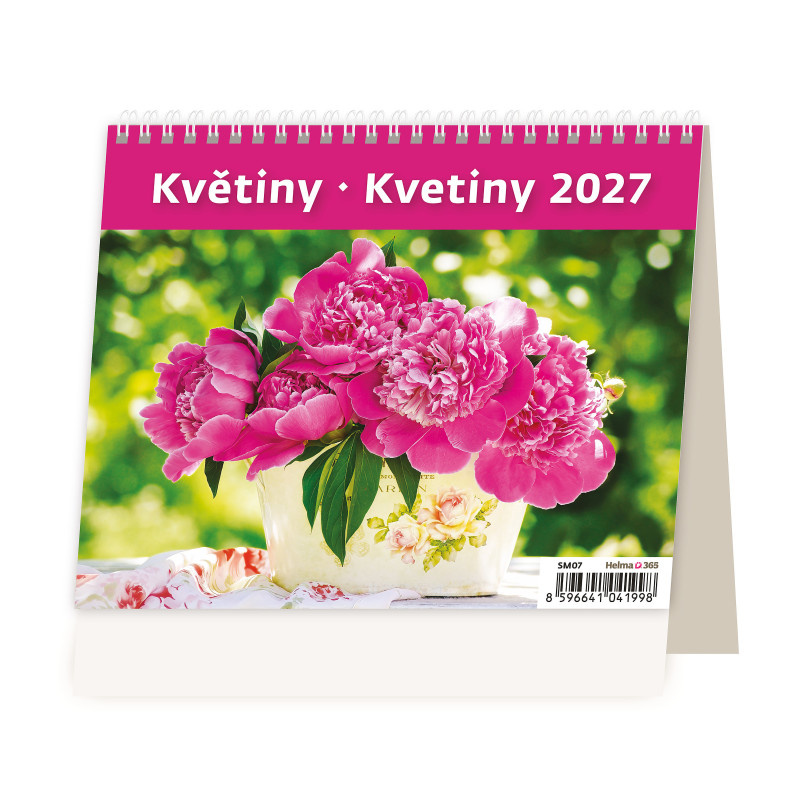 Kalendář stolní MINI - Květiny / SM07