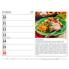 Kalendář stolní MINI Česká kuchyně / SM01