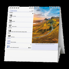Kalendář stolní MINI Příroda, hory, řeky / BSL5