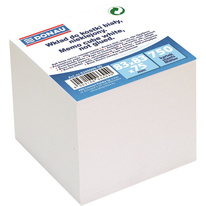 Záznamní kostka bílá - 8,3 cm x 8,3 cm x 7,5 cm / nelepená vazba