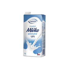Mléko s uzávěrem - polotučné / 1 l