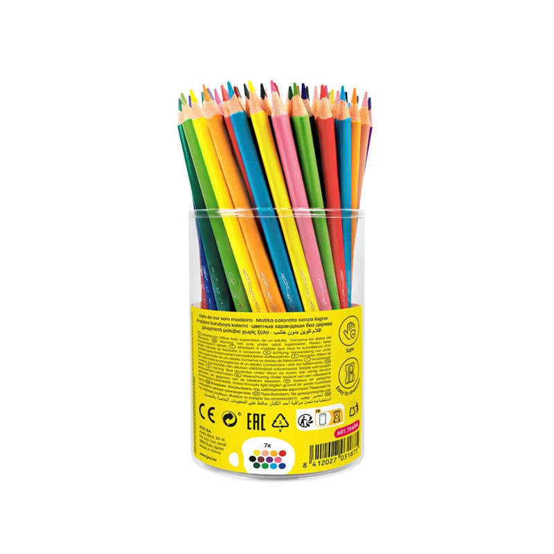 Pastelky JOVI trojhranné nedřevěné / 84 ks / v boxu