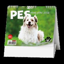 Kalendář stolní MINI Pes, věrný přítel / BSL7