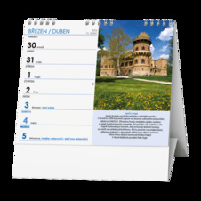 Kalendář stolní MINI Hrady, zámky a památky / BSL1