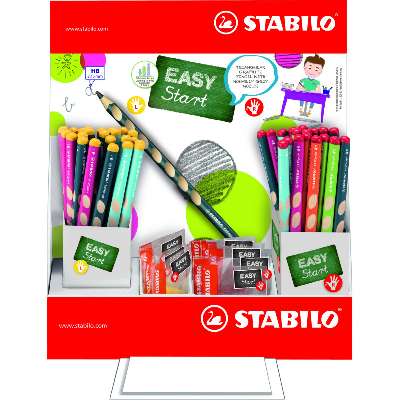 Tužky STABILO® EASYgraph HB / 72 ks Display + ořezávátka