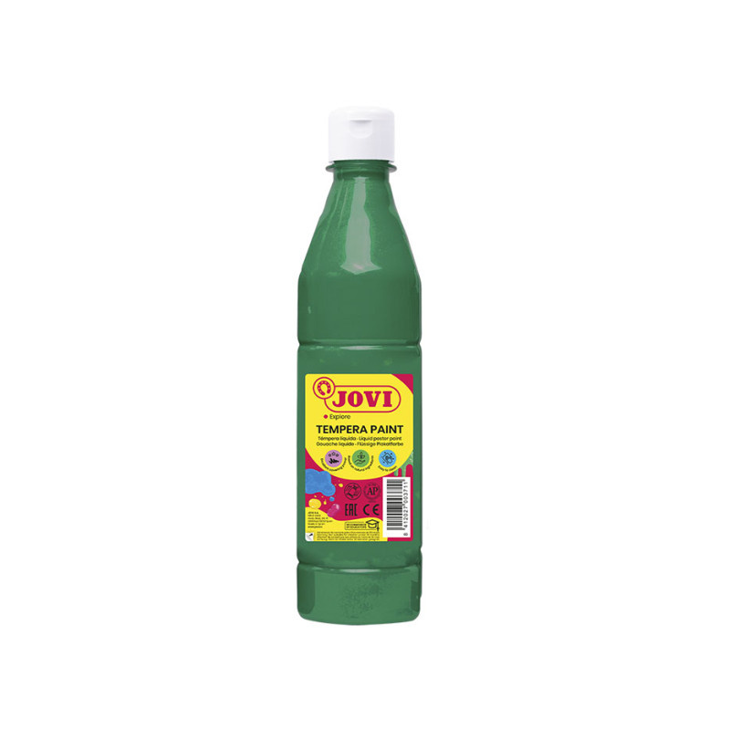 Tekuté temperové barvy JOVI PREMIUM v lahvi - 500 ml / tm.zelená