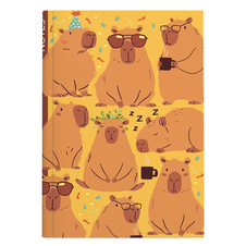 Kniha záznamní A5 - linka / 100 l / kapybary