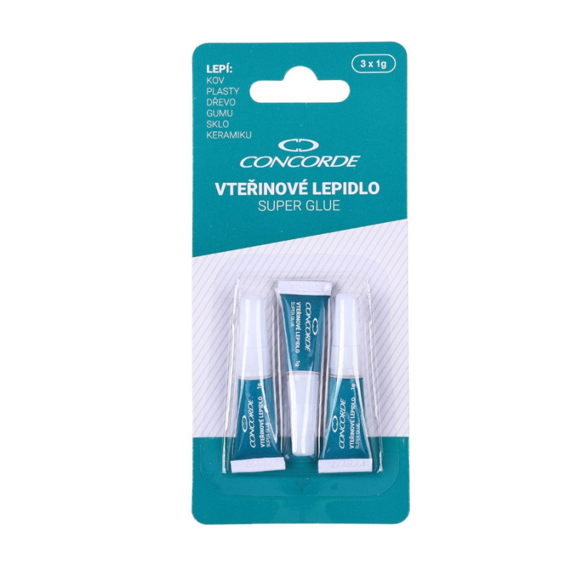 Vteřinové lepidlo Concorde - 3 x 1 g