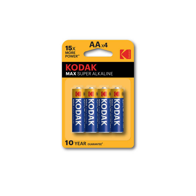 Baterie Kodak alkalické - baterie tužková AA 1,5 V / 4 ks