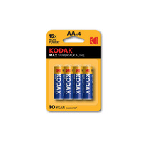 Baterie Kodak alkalické - baterie tužková AA 1,5 V / 4 ks